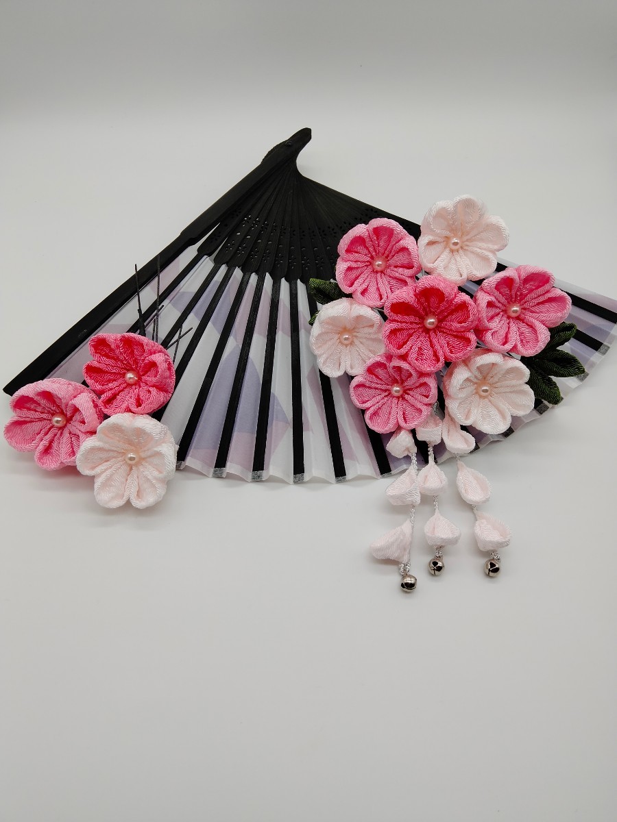 ( atelier quiet ) knob skill pink small flower ... coming-of-age ceremony front .. graduation ceremony hakama hair ornament elementary school student woman 