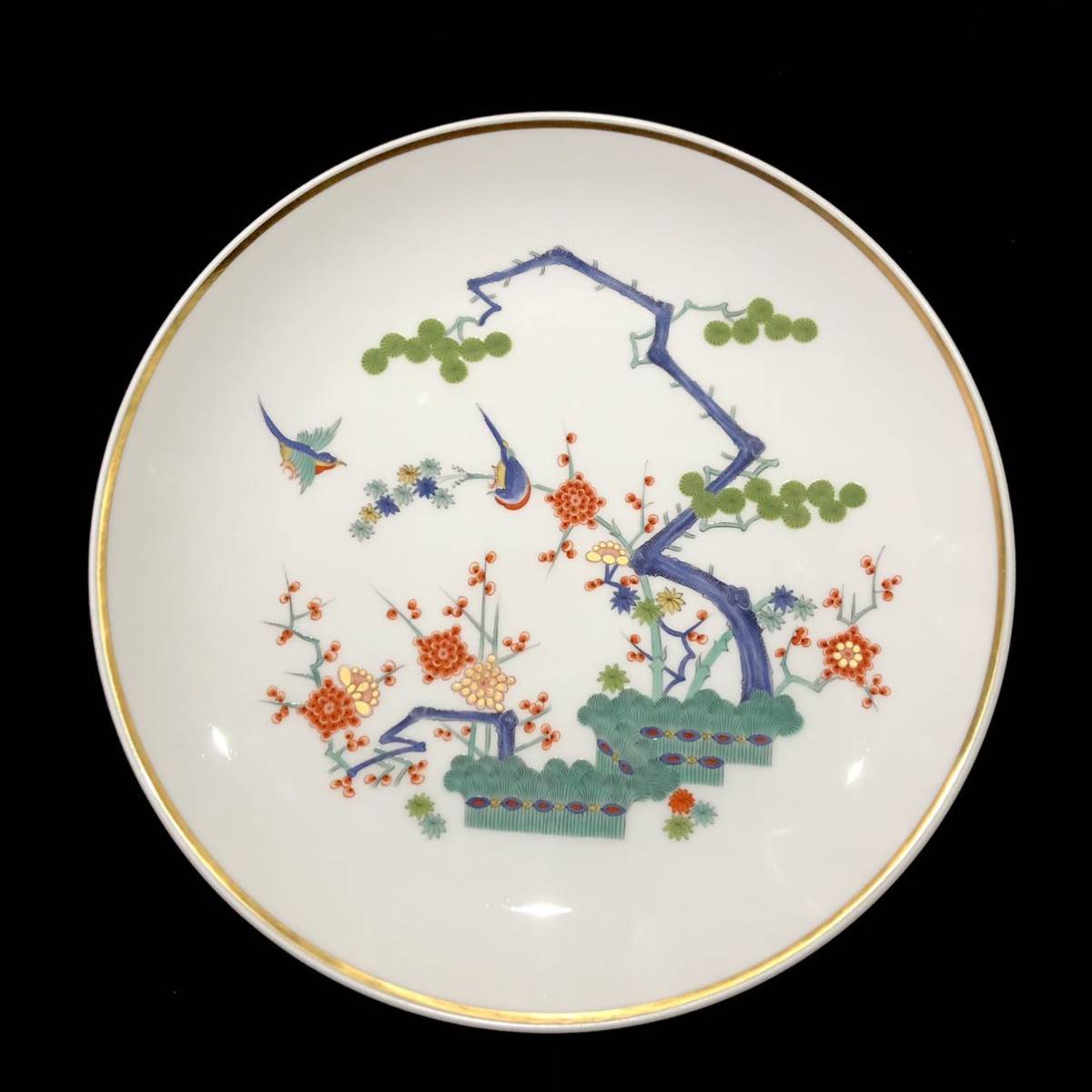 Meissen マイセン /※極美品 1級品 シノワズリ 柿右衛門 花鳥絵 25cm