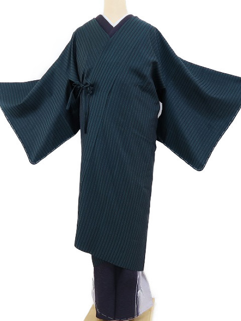 yu.saku2 новый товар одиночный . длина . длинный длина кимоно . установка нить есть * ночь ..... лист ..... чёрный × металлический цвет. .~ натуральный шелк верхняя одежда 1229