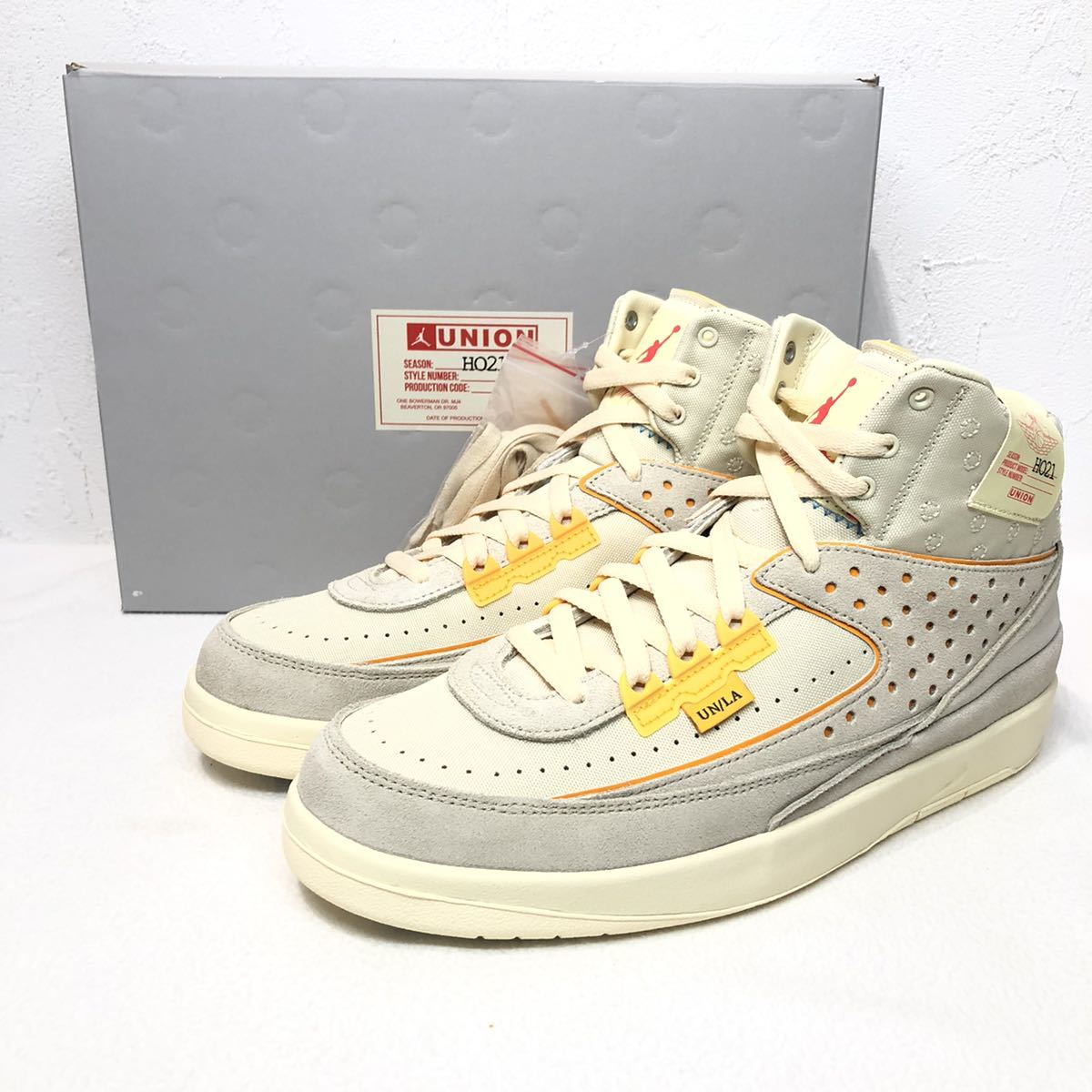未使用 UNION × Nike Air Jordan 2 Rattan DN3802-200 US9 27cm