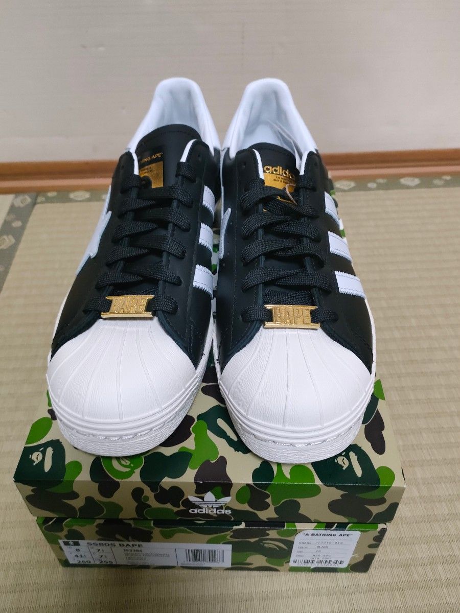 adidas SUPER Star bape BAPESTA コラボ スニーカー スーパースター ベイプスタ 未使用27.5cm