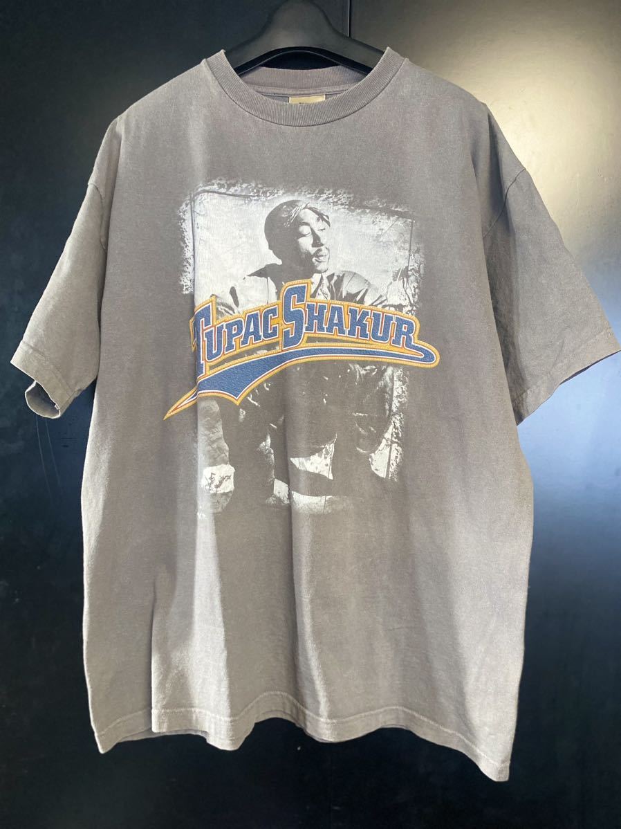 90'S 当時物 2PAC Tシャツ ヴィンテージ RAP Tシャツ　ICE CUBE ブラック サイズXL HIP HOP Tシャツ　_画像1