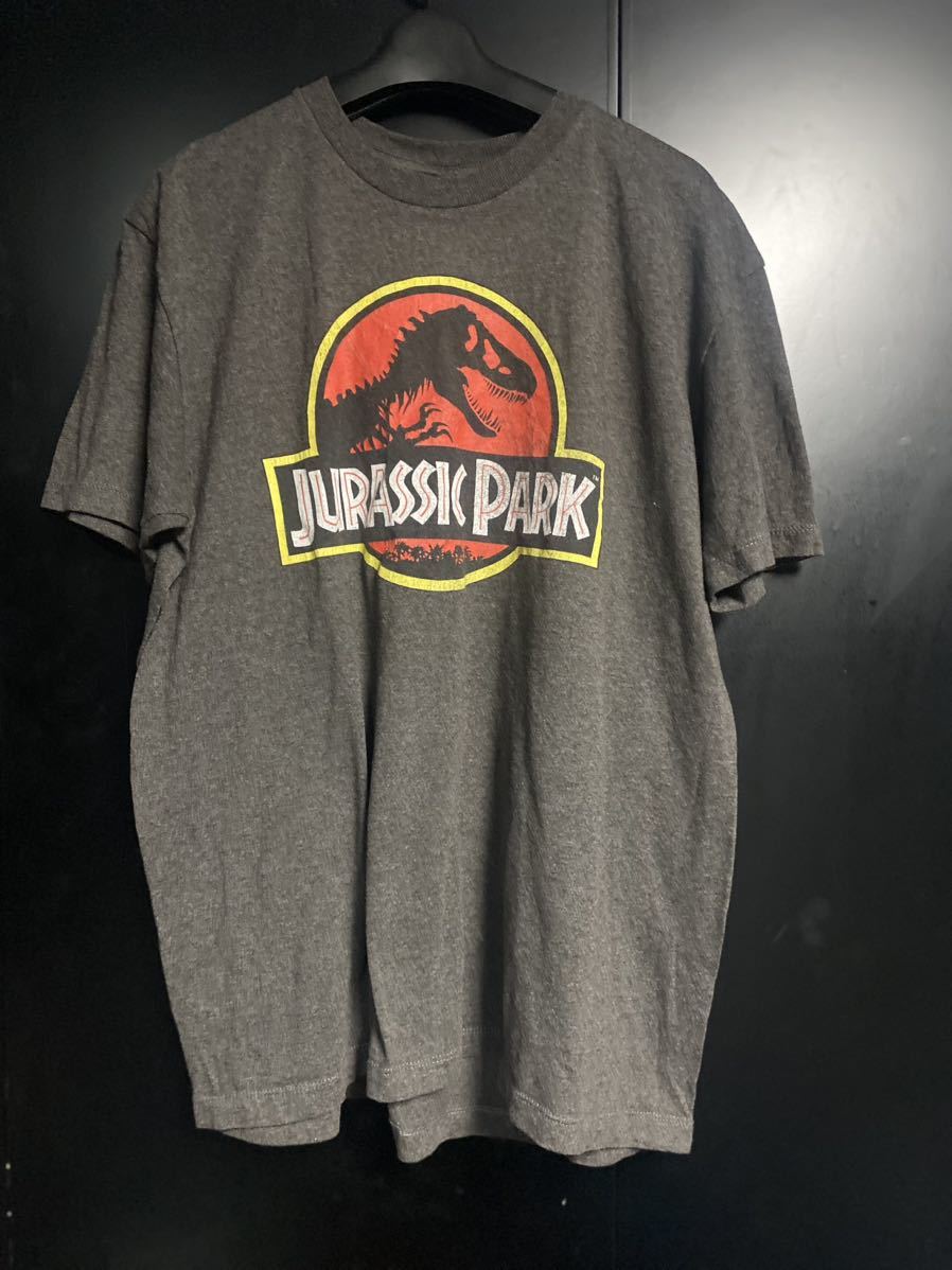 希少 JURASSIC PARK Tシャツ　サイズL 映画Tシャツ　ジュラシックパーク　半袖Tシャツ _画像1