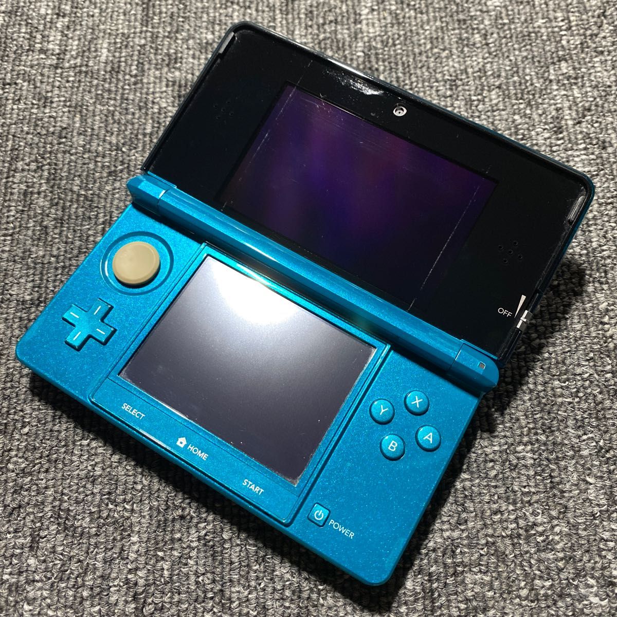 3DS ニンテンドー3DS アクアブルー 充電器付き