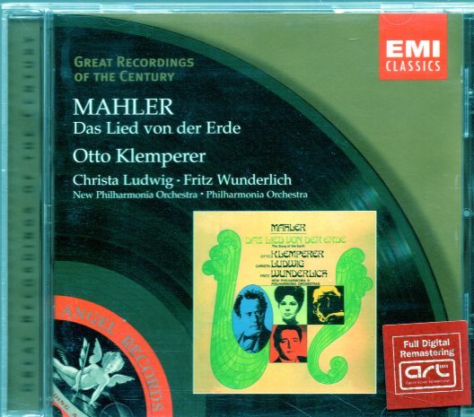 マーラー：交響曲「大地の歌」/クレンペラーの画像1