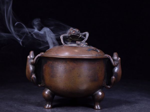 今日の超目玉】 中国仏教美術 大明宣徳年製 時代 香炉 大明宣徳年製 三