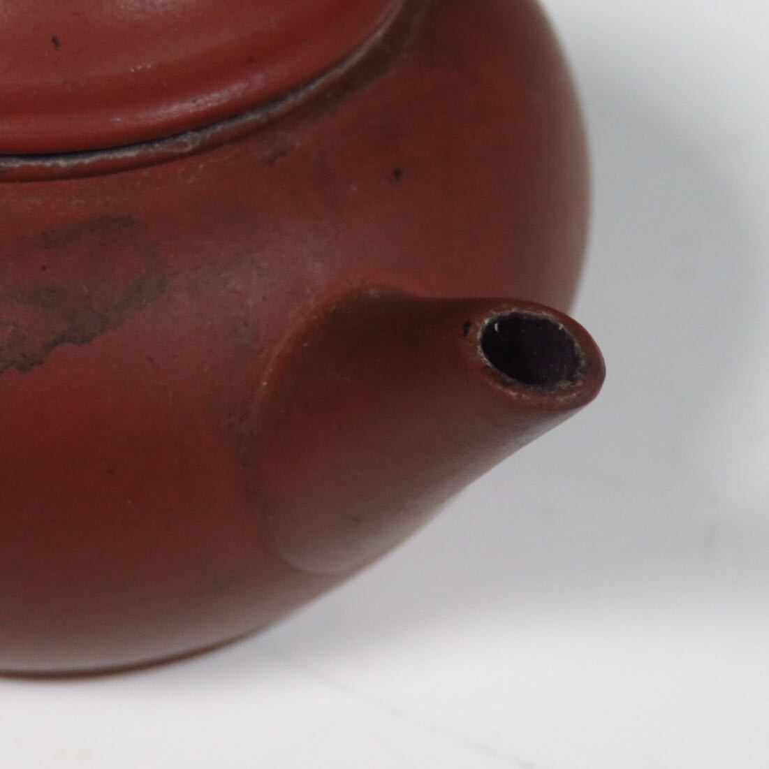 時代 唐物【古い中国の朱泥の急須 中国宜興】煎茶道具 骨董品 古美術品