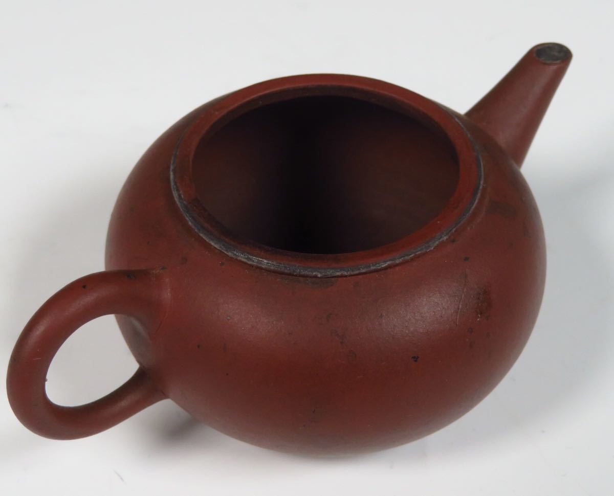 時代 唐物【古い中国の朱泥の急須 中国宜興】煎茶道具 骨董品 古美術品