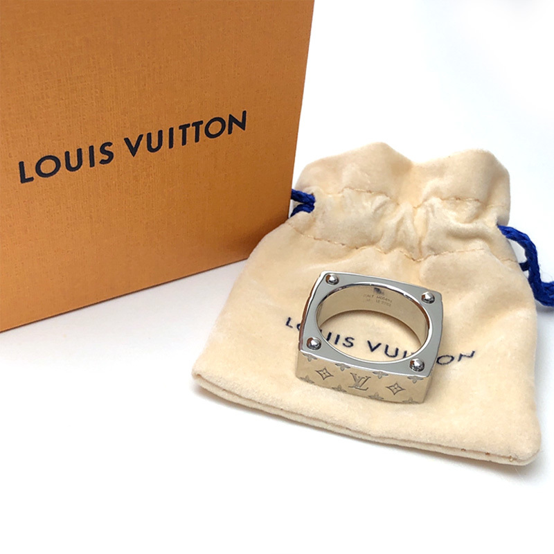 【るクラフツ】 【新品】[Louis Vuitton] ルイヴィトン バーグ・モノグラム ボールド リング 指輪 M00694 シルバー