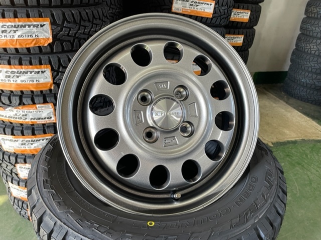 ヤフオク! - トーヨーオープンカントリーRT155/65R14新品アルミ...