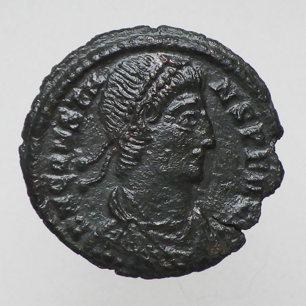 【古代ローマコイン】Constans（コンスタンス1世）クリーニング済 ブロンズコイン 銅貨(GYNWu5RtJG)_画像1