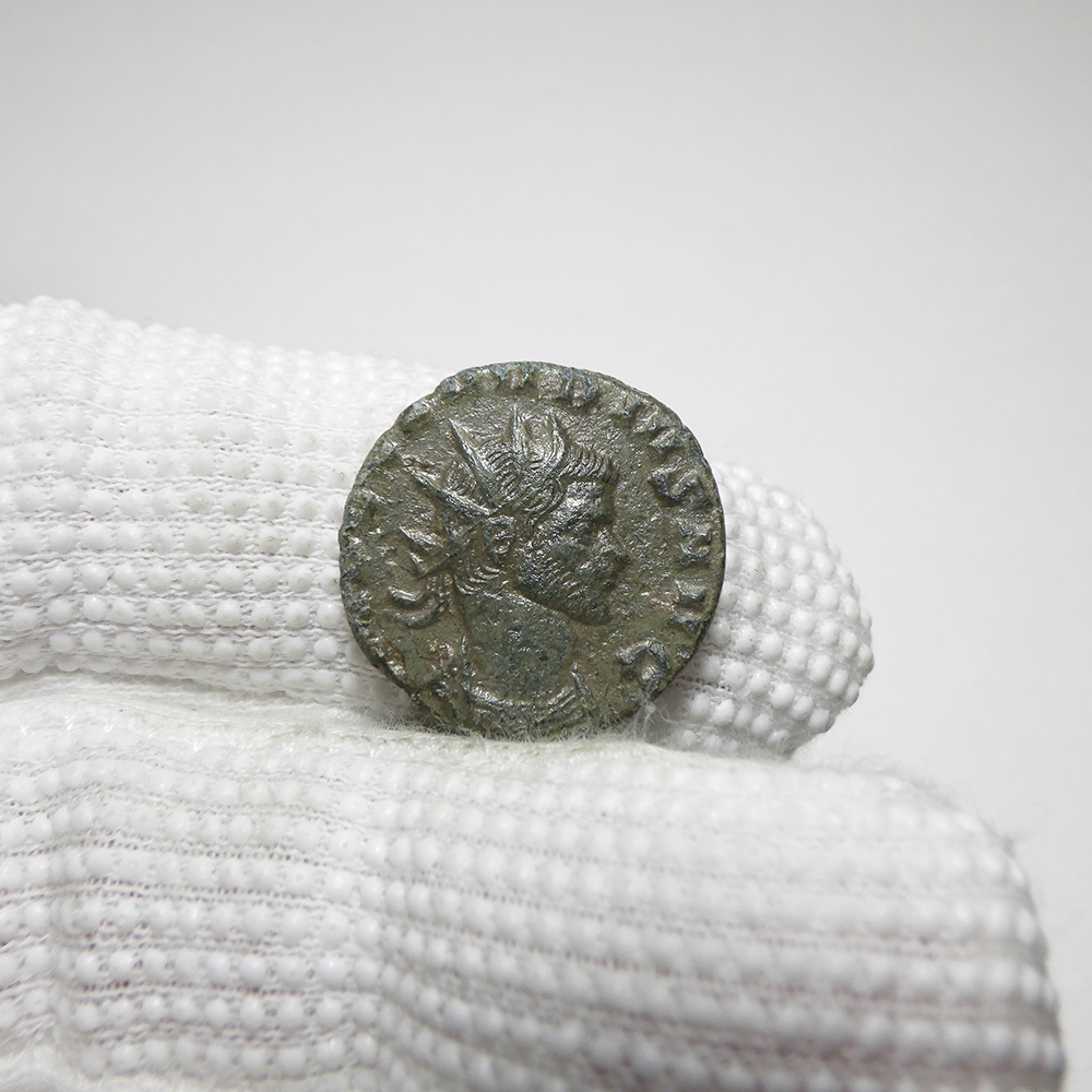【古代ローマコイン】Claudius II（クラウディウス・ゴティクス）クリーニング済 ブロンズコイン 銅貨(kFs_FE9V9u)_画像3