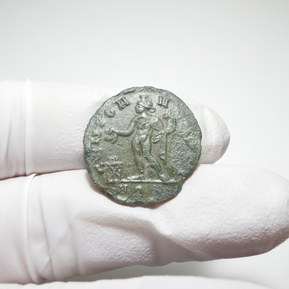 【古代ローマコイン】Maximinus II（マクシミヌス・ダイア）クリーニング済 ブロンズコイン 銅貨(RKXjSLQHdh)_画像6