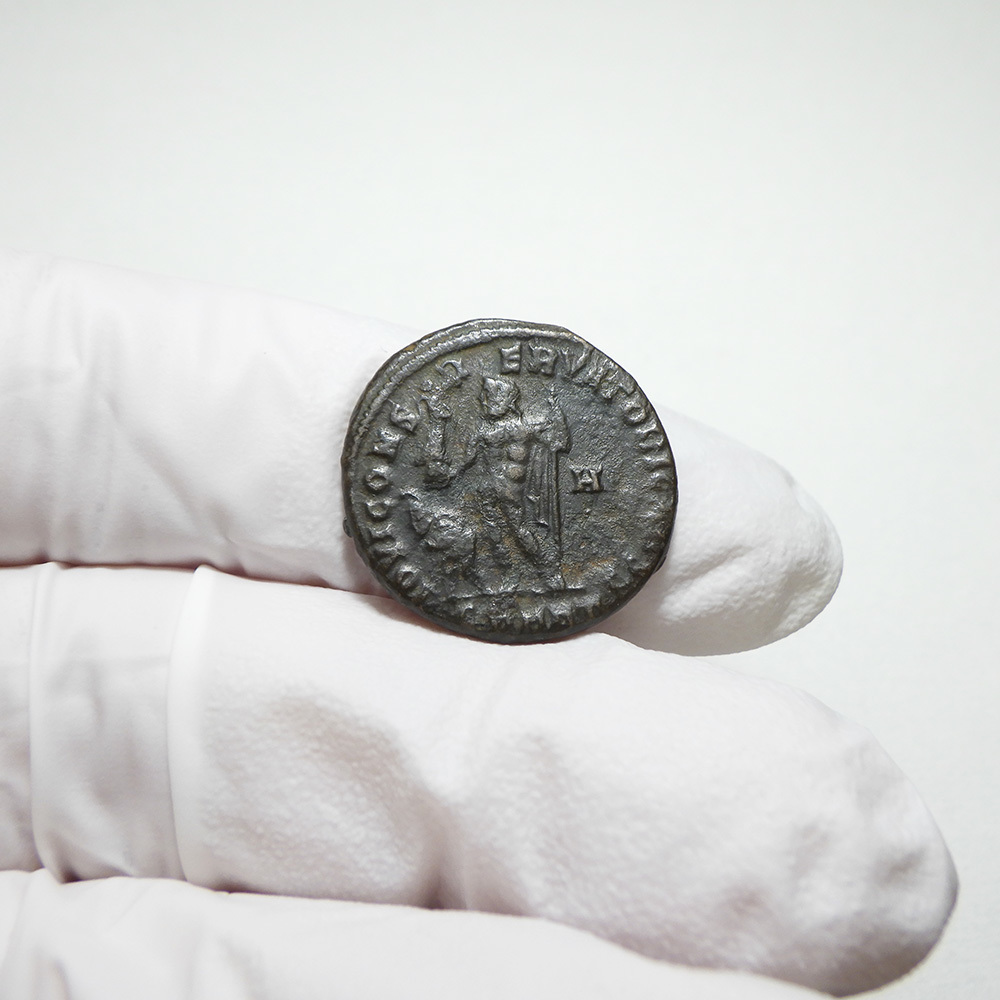 【古代ローマコイン】Licinius II（リキニウス2世）クリーニング済 ブロンズコイン 銅貨(3GT4R3C_sP)_画像6