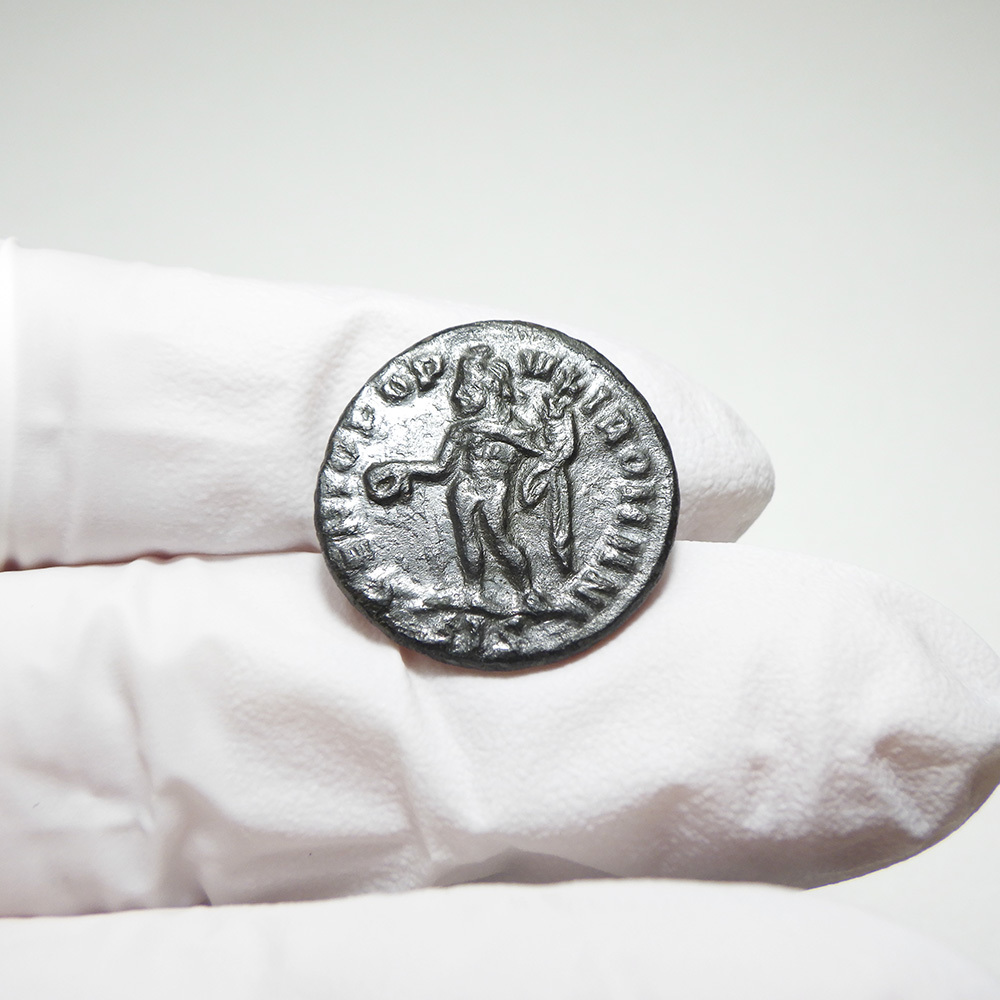 【古代ローマコイン】Constantius I Chlorus（コンスタンティウス・クロルス）クリーニング済 ブロンズコイン 銅貨 デナリウス(UgkzfWtbmt)_画像6