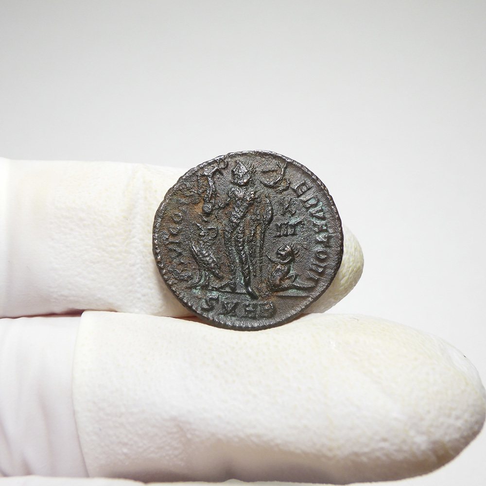 【古代ローマコイン】Licinius I（リキニウス）クリーニング済 ブロンズコイン 銅貨(t86w_H_nZi)_画像6