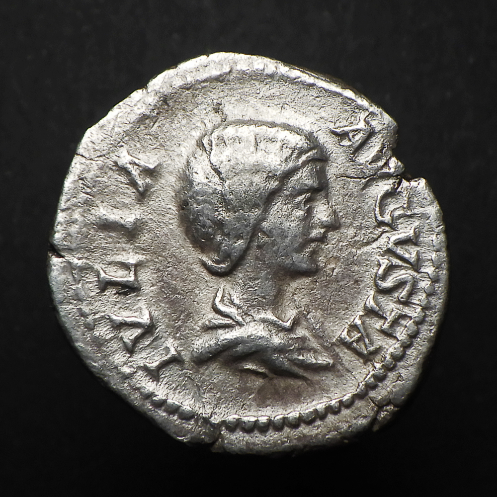 【古代ローマコイン】Julia Domna（ユリア・ドムナ）クリーニング済 シルバーコイン 銀貨 デナリウス(CJFV9Cn7fk)_画像1