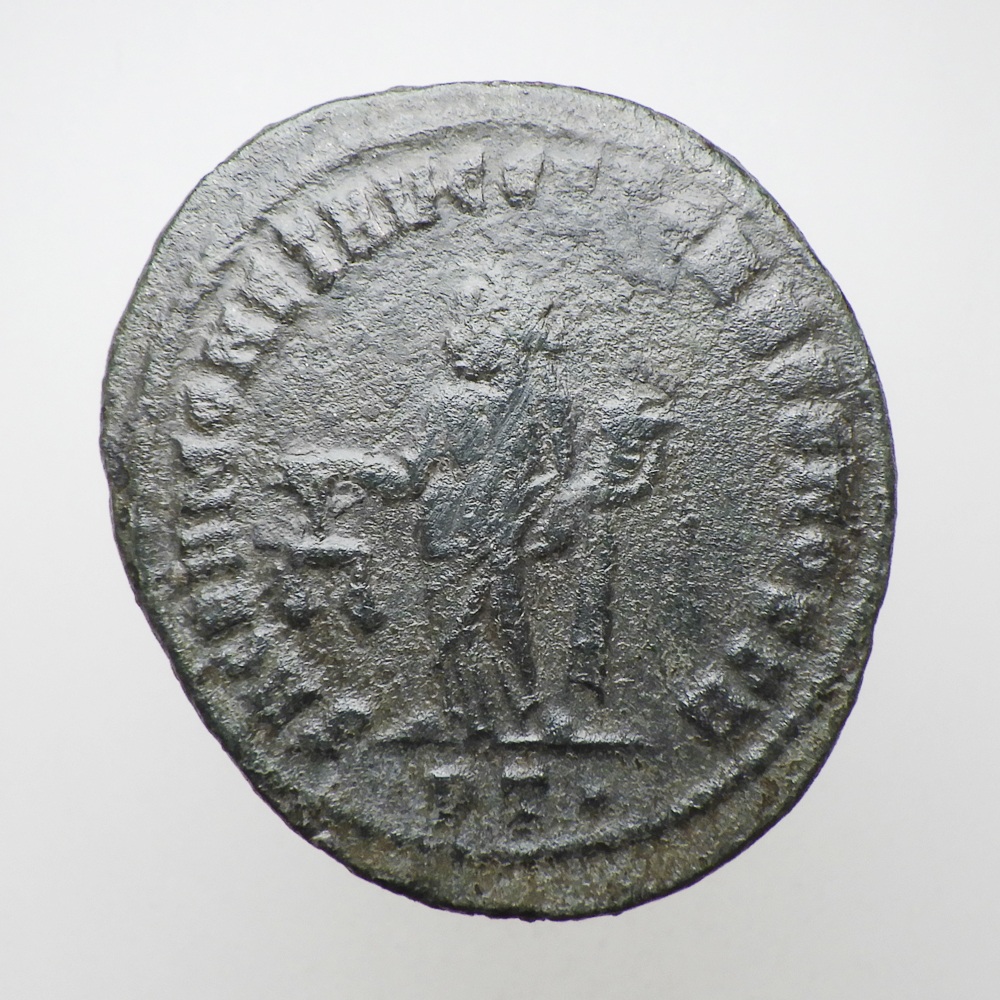 【古代ローマコイン】Diocletian（ディオクレティアヌス）クリーニング済 ブロンズコイン 銅貨 ラージフォリス(Y4Ym5c6t5V)_画像2