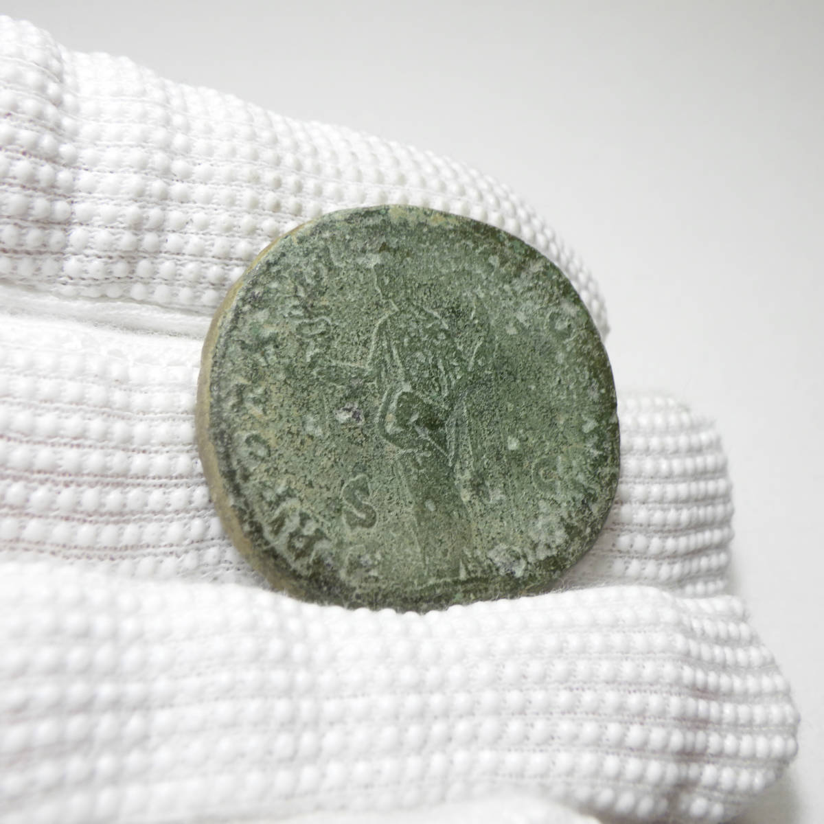 【古代ローマコイン】Marcus Aurelius（マルクス・アウレリウス）クリーニング済 ブロンズコイン 銅貨(nBbnFQ45dU)_画像7