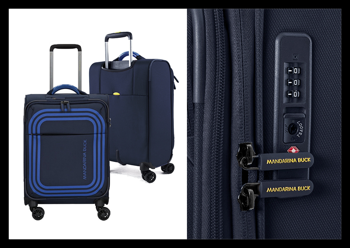 定価3.3万 マンダリナダック MANDARINA DUCK TSAロック鍵付き！収納力に優れた出張や旅行に最適な キャリーバッグ トロリー  スーツケース