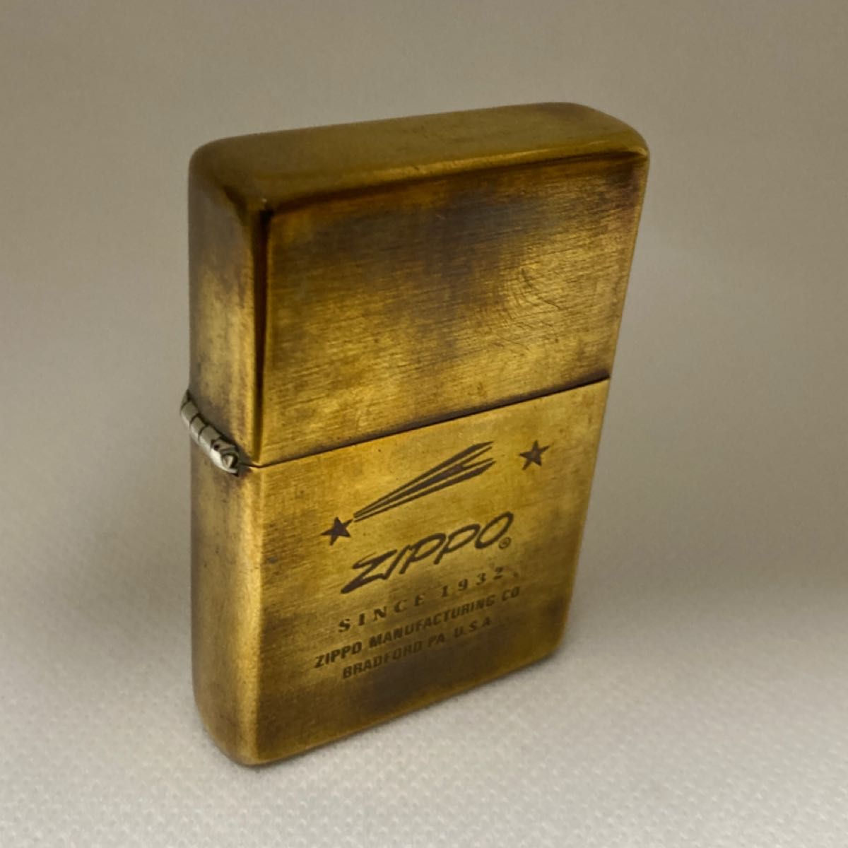 ZIPPO  SOLID  BRASS  1937レプリカ　流れ星　　中古品　箱無し　1993年製