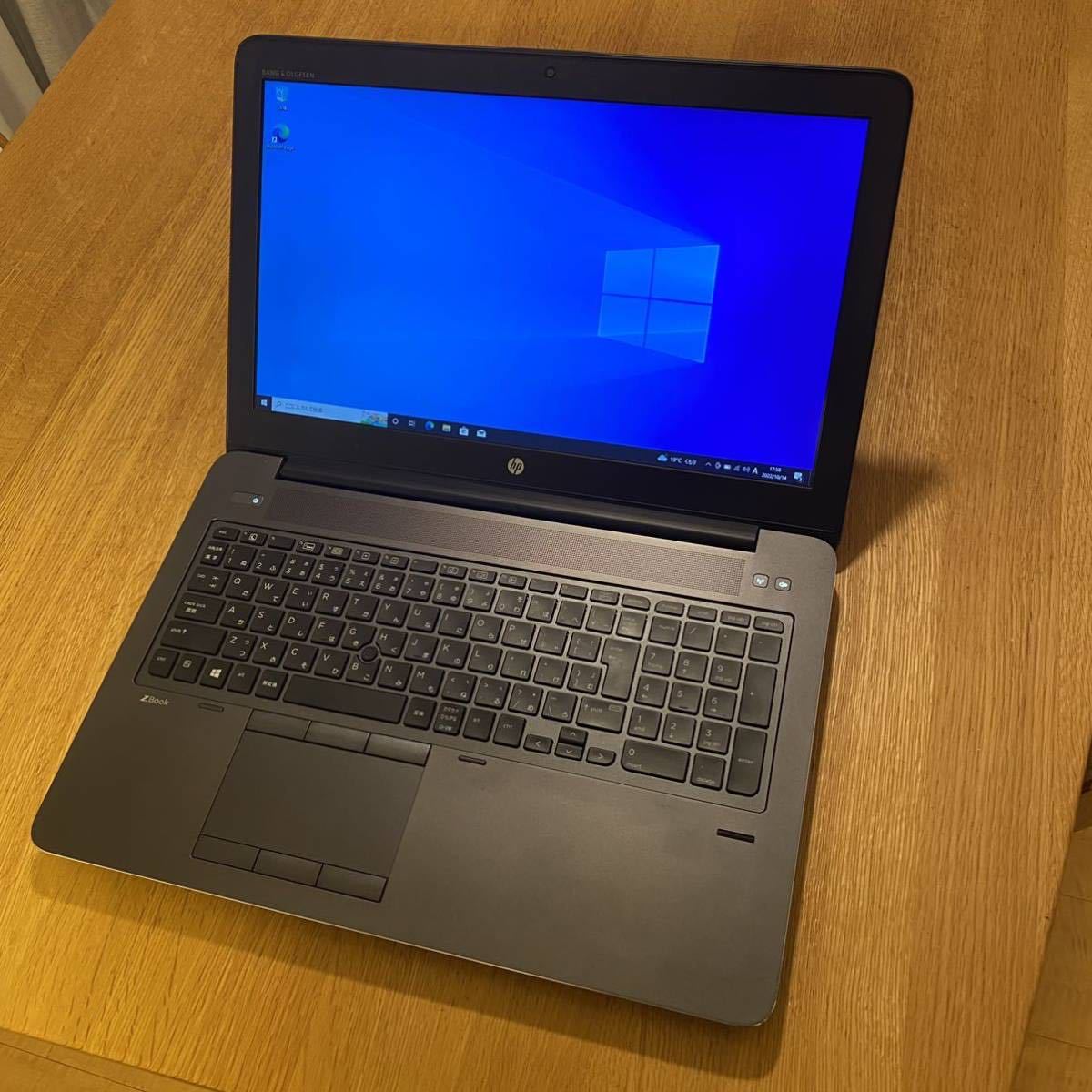 モバイルワークステーション HP Zbook 15 G4 Xeon Quadro M.2 256GB