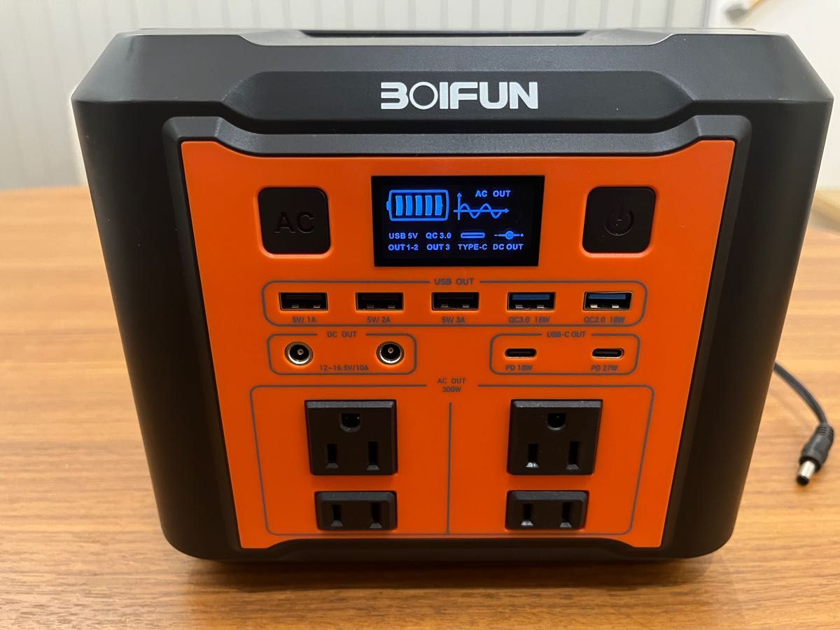 BOIFUN ポータブル電源 バッテリー 大容量 80000mAh/300Wh 家庭 BOIFUN ポータブル電源 バッテリー 大容量 80000mAh/300Wh 家庭