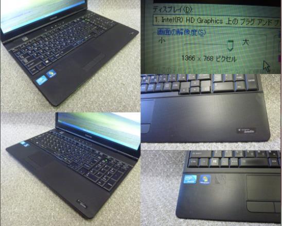 Windows XP,7,10 選択可 15.6”ノートPC 東芝 Satellite B452/F ★ Celeron B820/4GB/320GB/Sマルチ/無線/便利なソフト/リカバリ作成/1973の画像4