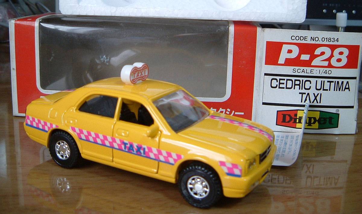  Diapet minicar * records out of production P28 Cedric ultima taxi 1/40 dead stock new goods put old . Yonezawa 