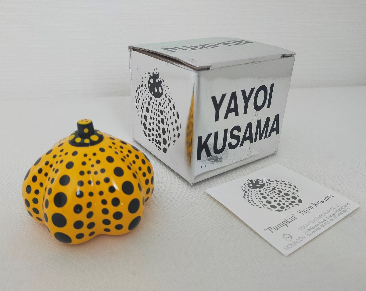 真作【宇美】草間彌生KUSAMA Yayoi かぼちゃセラミック 真作【宇美】草間彌生KUSAMA Yayoi かぼちゃセラミック