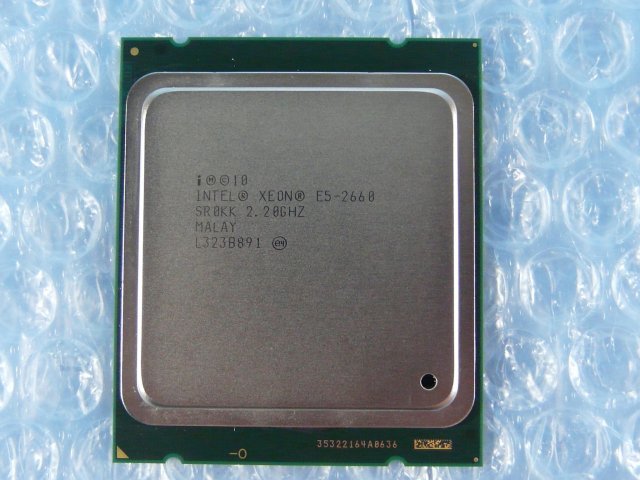 1KWY // Intel Xeon E5-2660 2.2GHz SR0KK 8Core Sandy Bridge-EP C2 Socket2011(LGA) MALAY //IBM System x3550 M4 取外//(同ロット)在庫4_画像1