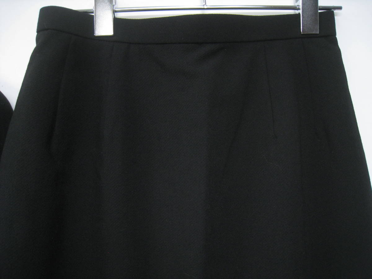 HIROKO KOSHINO ヒロココシノ スーツ スカート 黒 ブラック サイズ9号_画像3