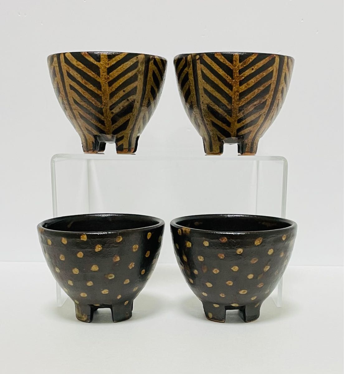 新品・未使用】沖縄 やちむん 南陶窯 久場政一作 灰釉線紋 新品・未使用】沖縄 やちむん 南陶窯 久場政一作 灰釉線紋