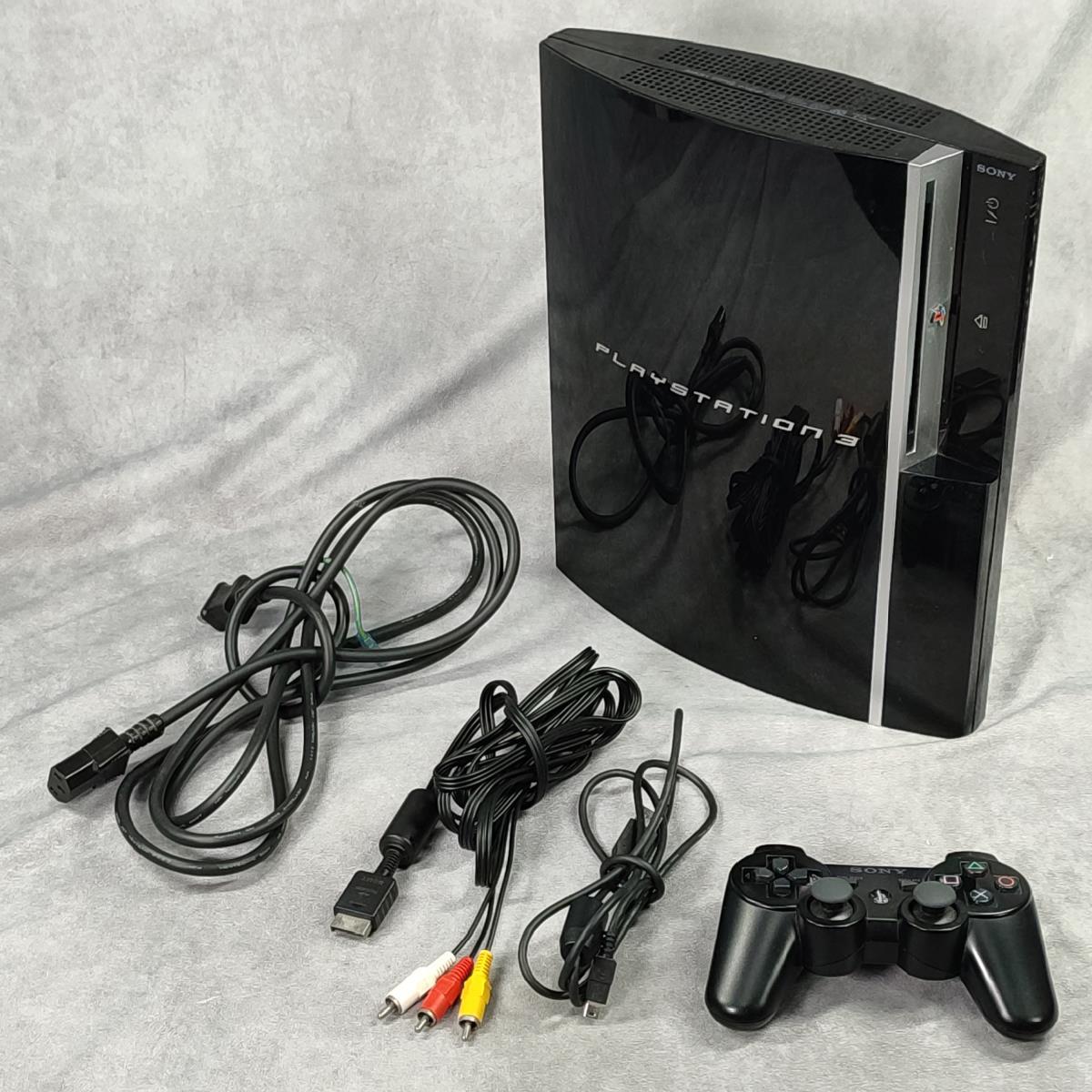 【動作確認済】SONY PlayStation3 CECHL00 コントローラー ケーブル類セット 初期化済 ソニー プレステ ゲーム機 PS3 プレイステーション