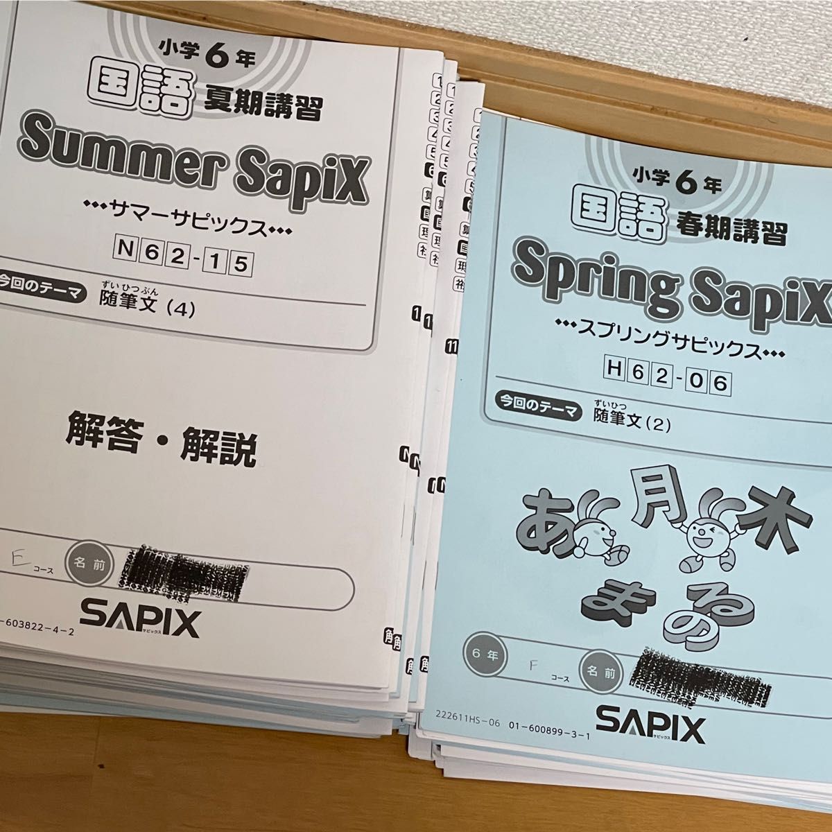 Sapix 1年教材 国語テキスト フルセット 2022 - 語学・辞書・学習参考書