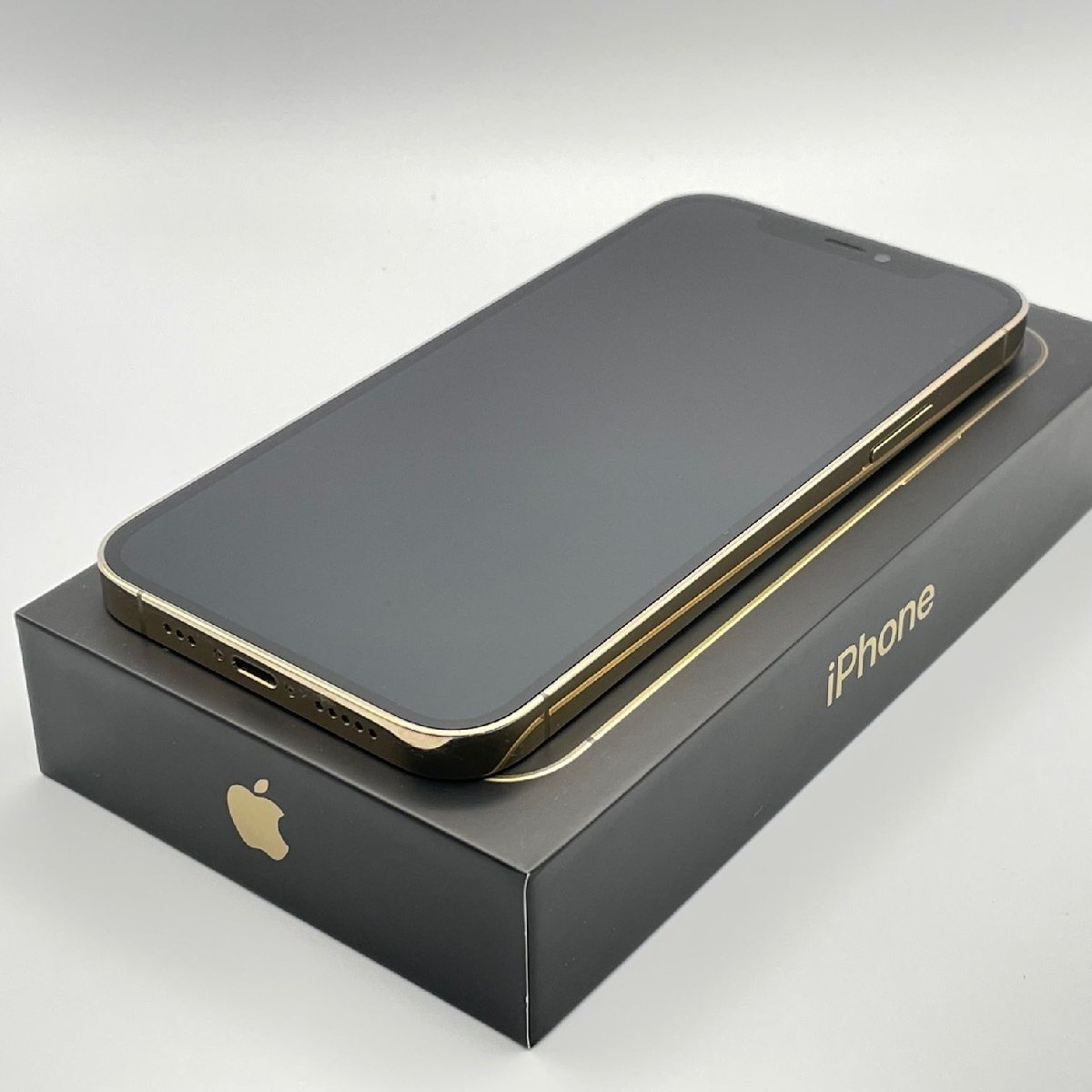 中古品 Apple アップル iPhone 12 Pro 128GB ゴールド SIMロックなし SIMフリー
