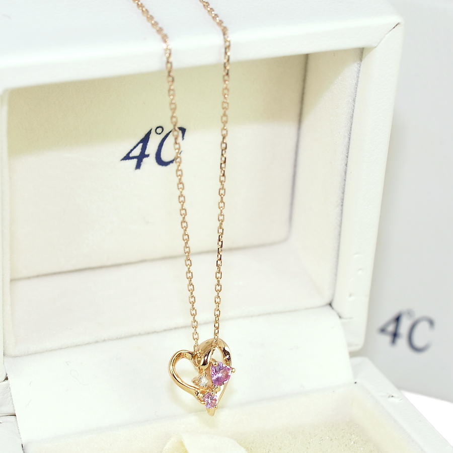 スタイリッシュシンプル 4℃ 1点限定 新品同様 4℃ ペンダント