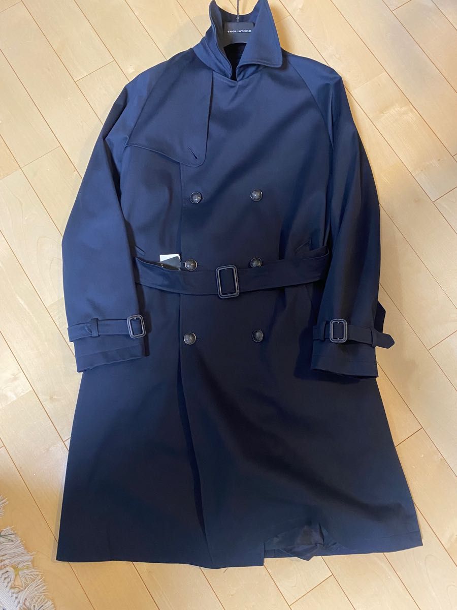 タリアトーレ TAGLIATORE ネイビー 48 L ダブルトレンチ 新品