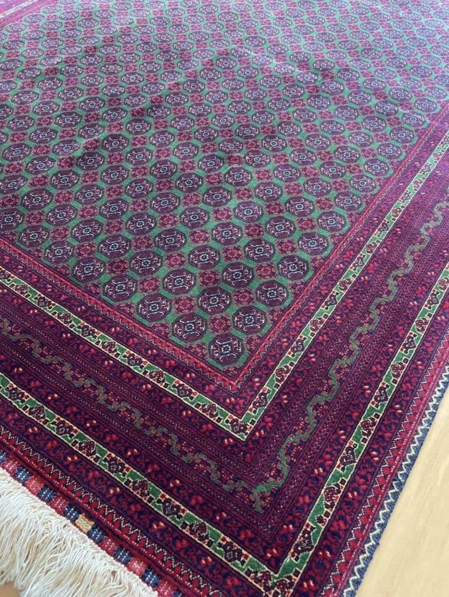 めていたく アフガン最高級絨毯 ホジャロシュナイ 198x148cm ュナイ ...