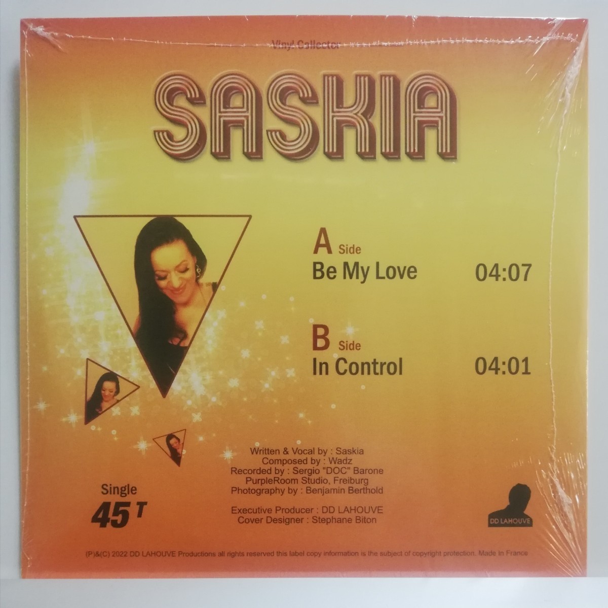 《7》レア盤 SASKIA - Be My Love / In Control 7インチ  レコード DISCO FUNK 45 モダン・ブギー の画像2