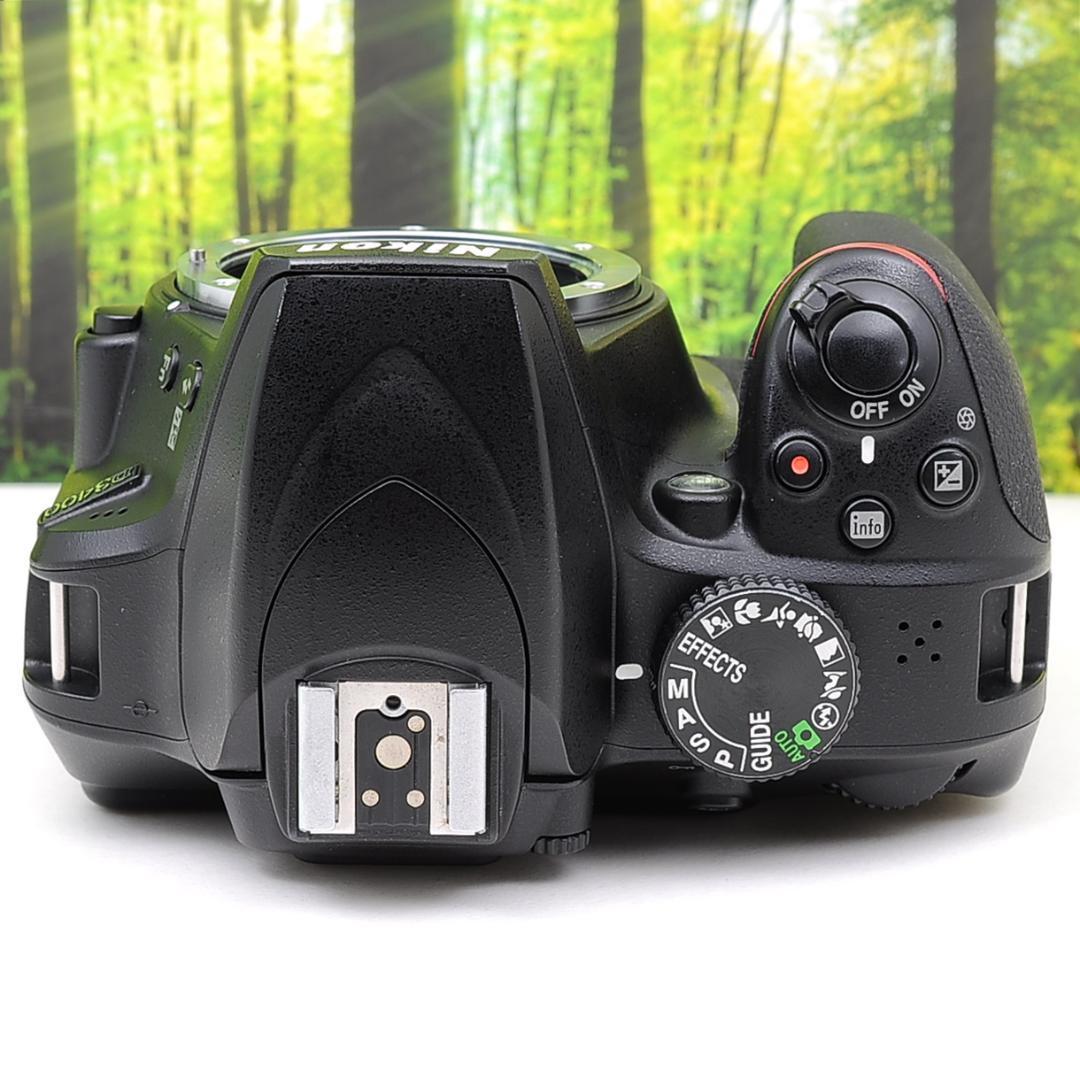 Nikon D3400 Wレンズ バッグつきBletooth搭載カメラ♪3473-