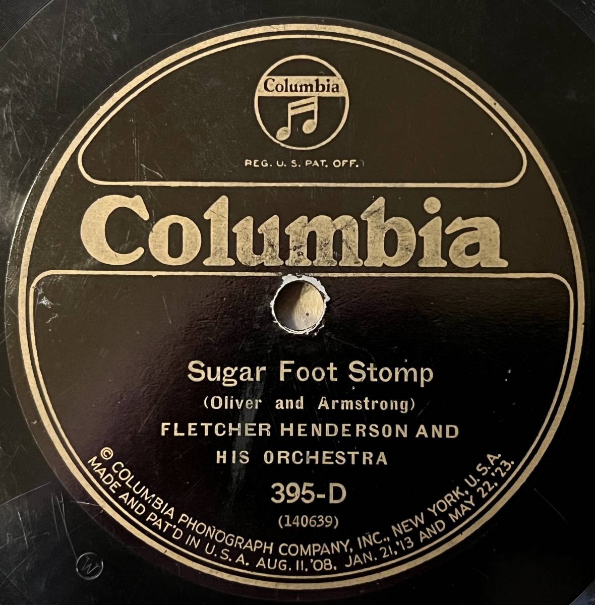 FLETCHER HENDERSON w LOUIS ARMSTRONG COLUMBIA Sugar Foot Stomp/ What-Cha-Call-‘Em Blues_画像1