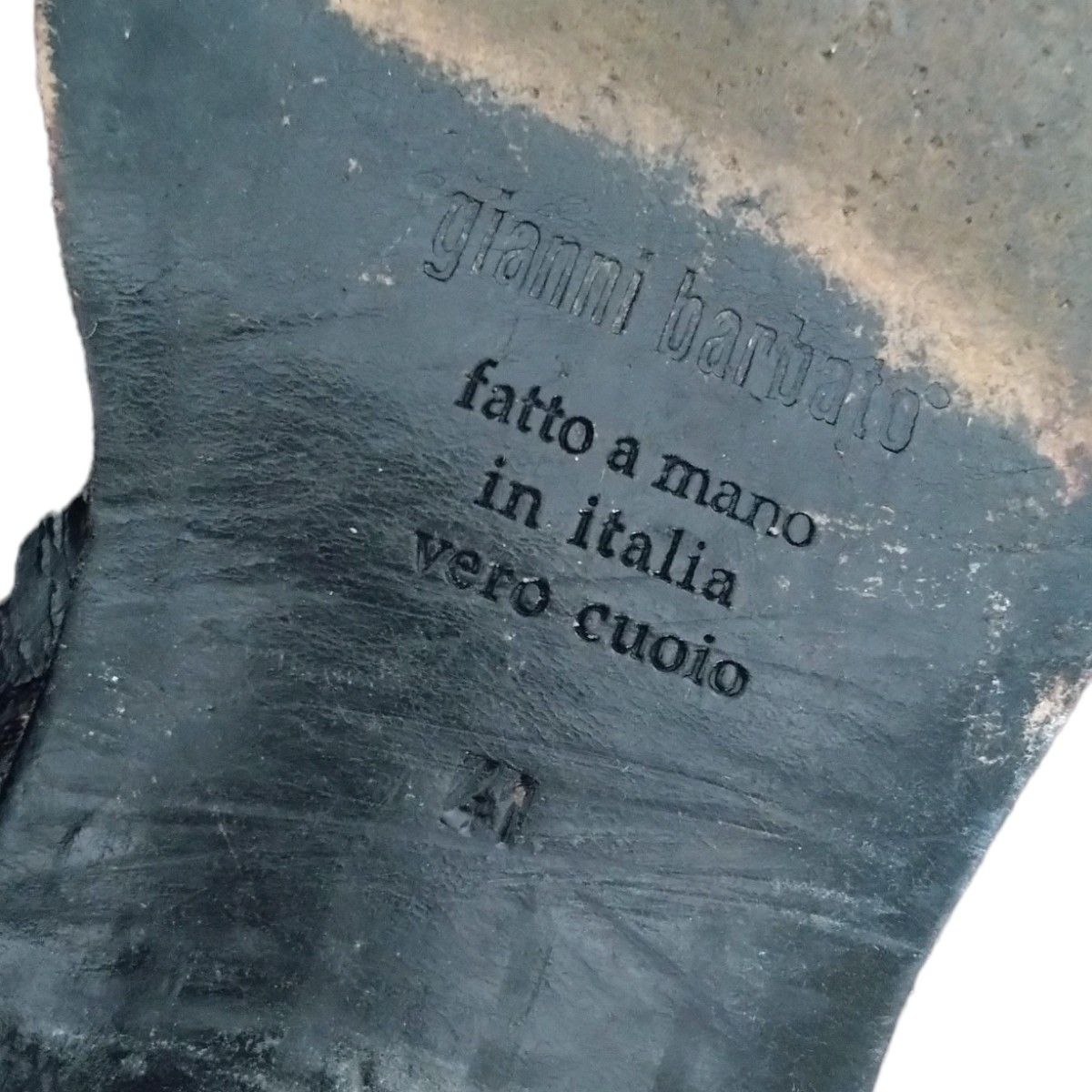 超希少 gianni barbato サイドジップブーツ イタリア製 ジャンニバル