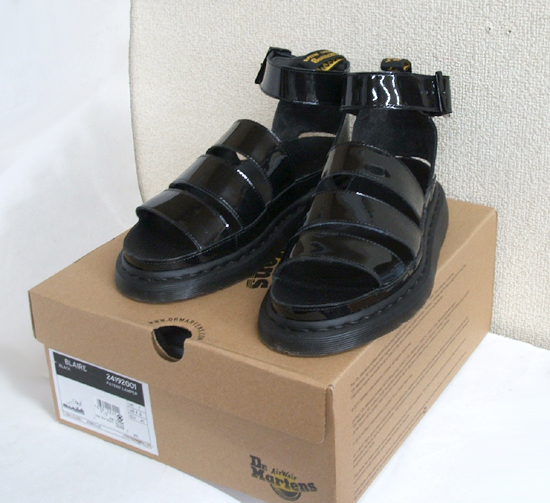 * Dr. Martens klalisaII женский pa палатка кожа ремешок сандалии примерно 25.5cm UK6 USL8 черный чёрный Sapporo город Toyohiraku 