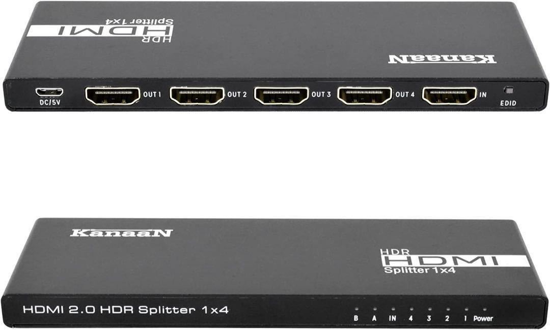 驚きの値段で HDMI スプリッター 1入力2出力HDMI 分配器