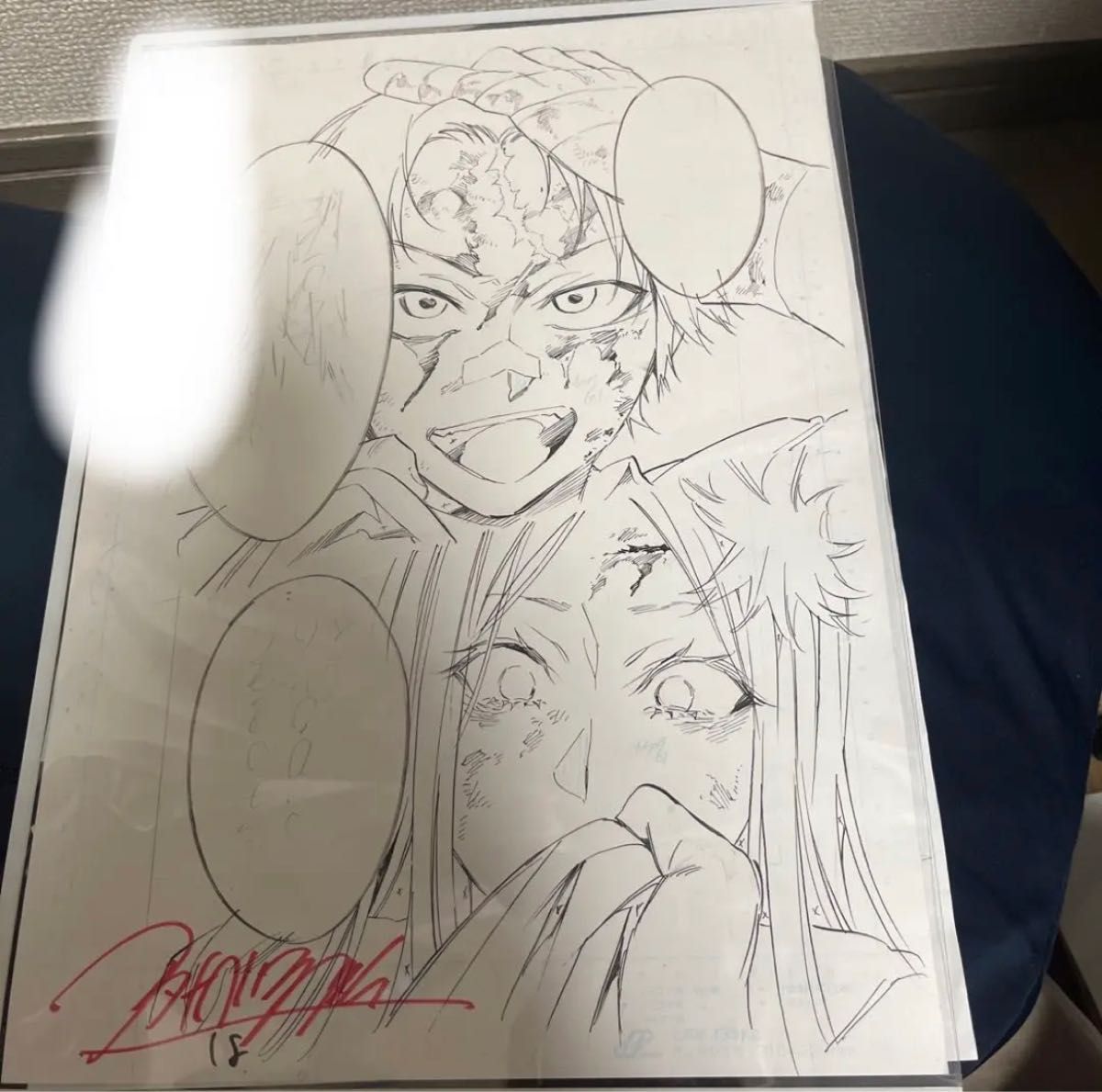 リアルアカウント渡辺静サイン入り生原画 | alfasaac.com