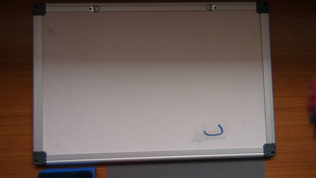 * simple white board 2 point & white board for pen 3 piece & board erasing 