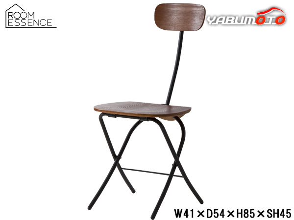 東谷 フォールディングチェア ブラック W41×D54×H85×SH45 PC-21BK 椅子 机用 折り畳み 省スペース スチール メーカー直送 送料無料_画像1