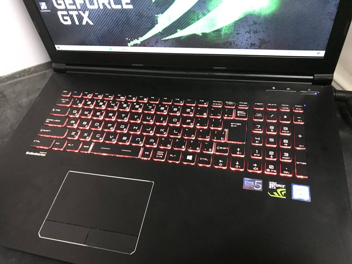 Geforce GTX1070 大画面ゲーミングノート/FHD液晶 120Hz/i7 8750H/16GB