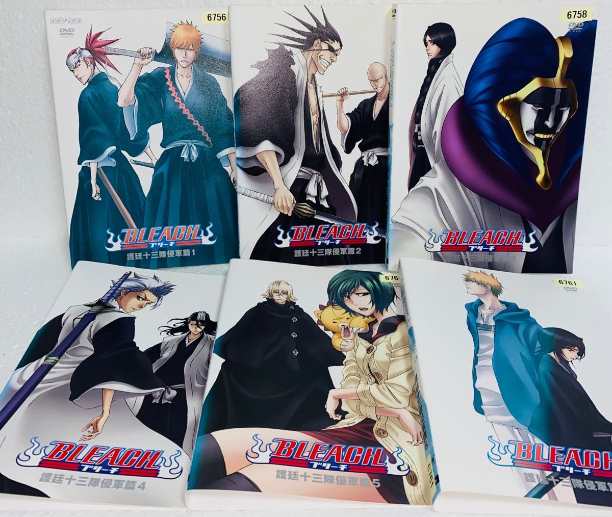 BLEACH ブリーチ　DVD 護廷十三隊進軍篇　死神代行消失篇　全巻セット